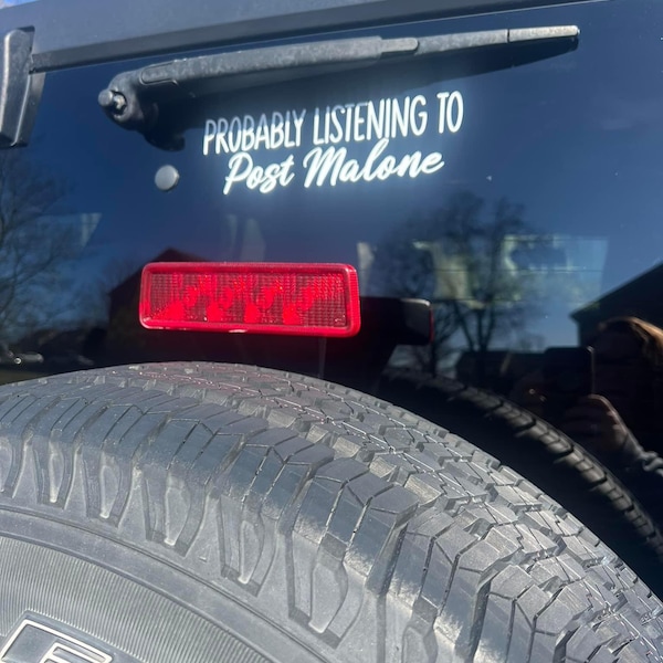 Probably Listening To Post Malone | Car Decal