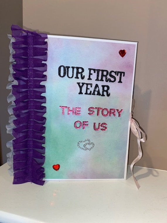 Personalized Anniversary Album, Premade Album, Love Album, Gift