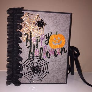 Halloween Scrapbook, Halloween Album, Halloween Crafts, Handmade Album, Halloween Book, Handmade Scrapbook Album, Scrapbook