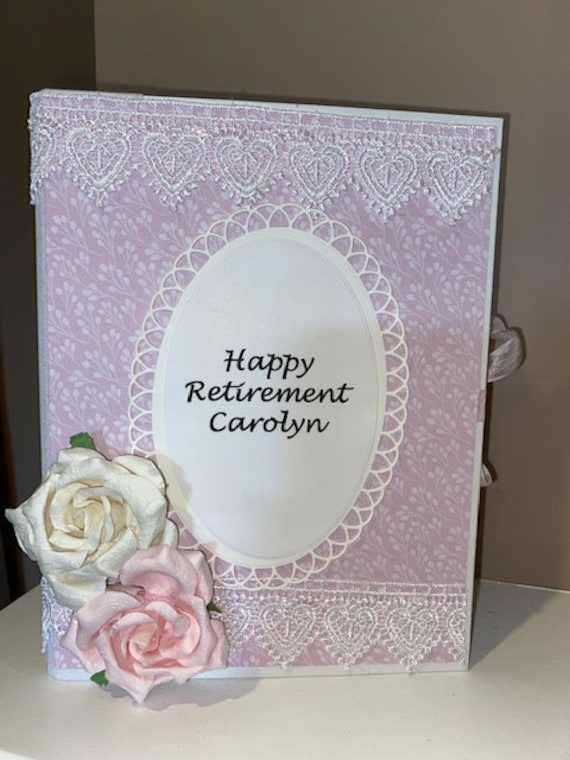 Personalized Retirement Album, Retirement Album, Retirement Scrapbook, Premade Album, Premade