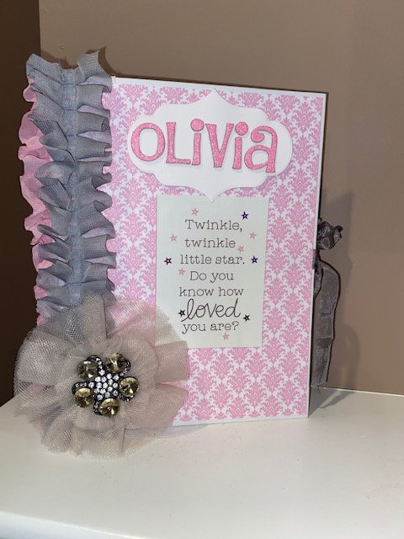 Baby Girl Mini Album Baby Album First Year Baby Album Baby Etsy