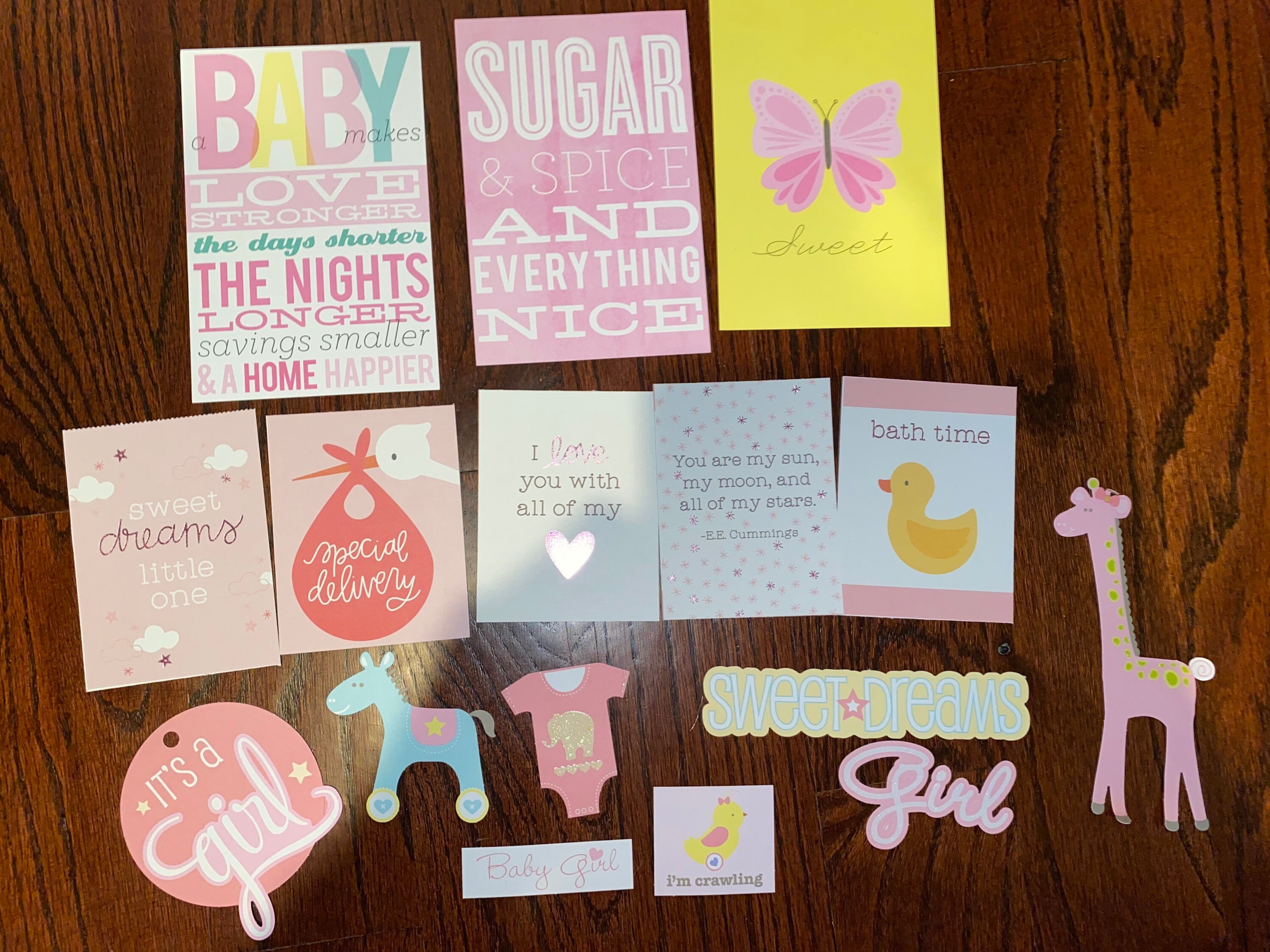 Baby Girl Scrapbook Kit Junk Journal Kit Scrapbook Kit Baby Etsy