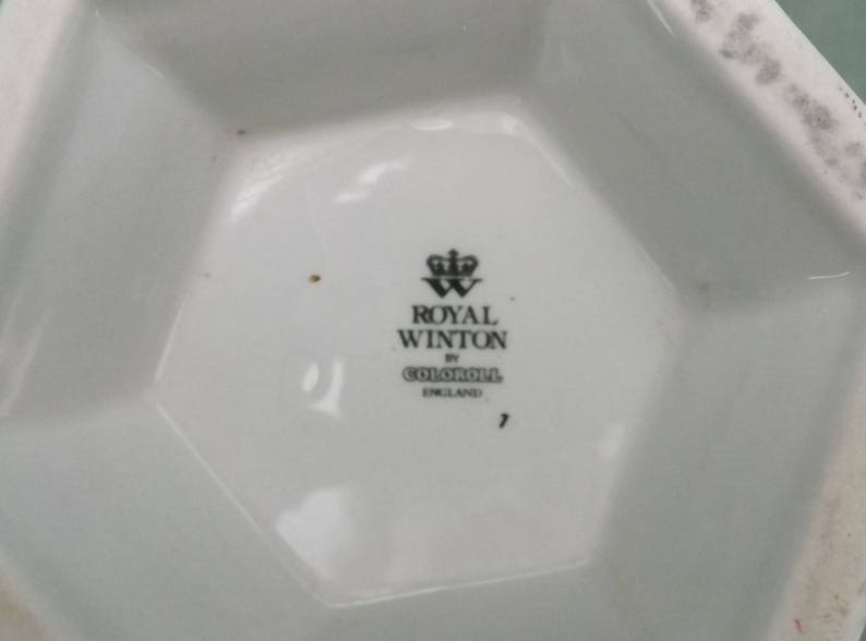 ROYAL WINTON Ceramic Plant Pot Holder. Pale Pink Mauve Grey Etsy