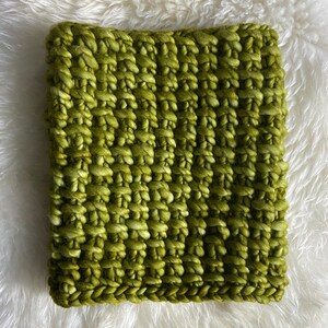 Luxurious Hand Knit Cowl Scarf -  Linden Leaf