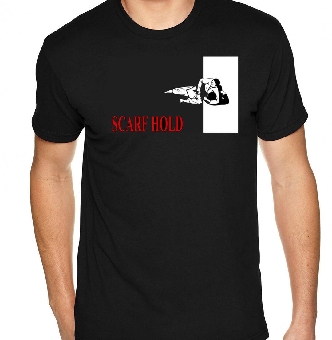 Scarf Hold Jiu Jitsu Tshirt Etsy