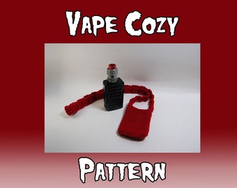 Vape Cozy Pattern - Box Mod Cozy Pattern - Crochet Vape Lanyard