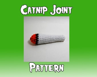 Catnip Joint Pattern - Crochet PDF Weed Blunt - Amigurumi Pattern Cat Toy Spliff - Pet Toy Crochet Pattern - Easy Crochet Pattern