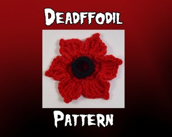 Deadffodil Flower Pattern - PDF Crochet Pattern - Creepy Flower