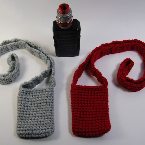 Vape box mod Cozy - Crochet vape lanyard - yarn mod holder