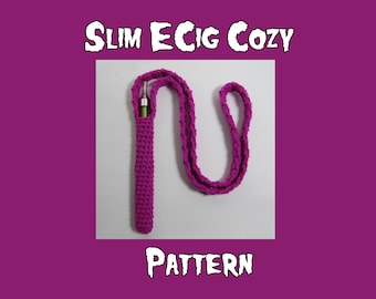 Slim Crochet Ecig cozy Pattern - Crochet Pattern Vape Cozy - Vape Pen Holder PDF