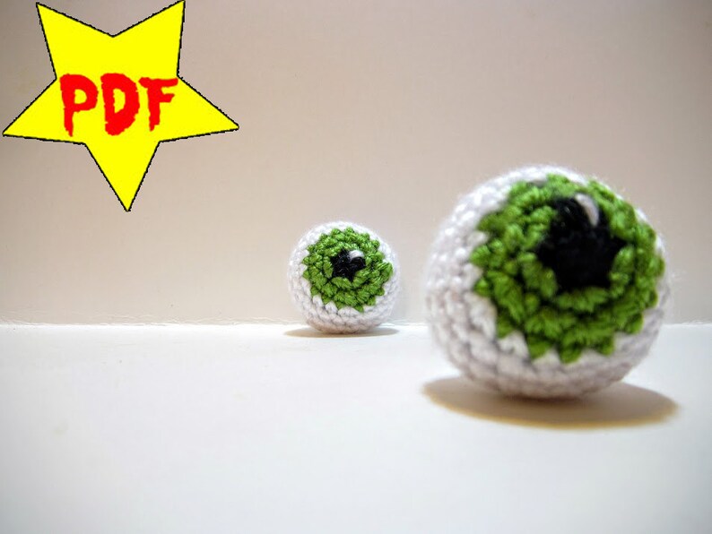 PDF Crochet Eyeball Plush Toy Pattern Amigurumi Eyeball - Etsy