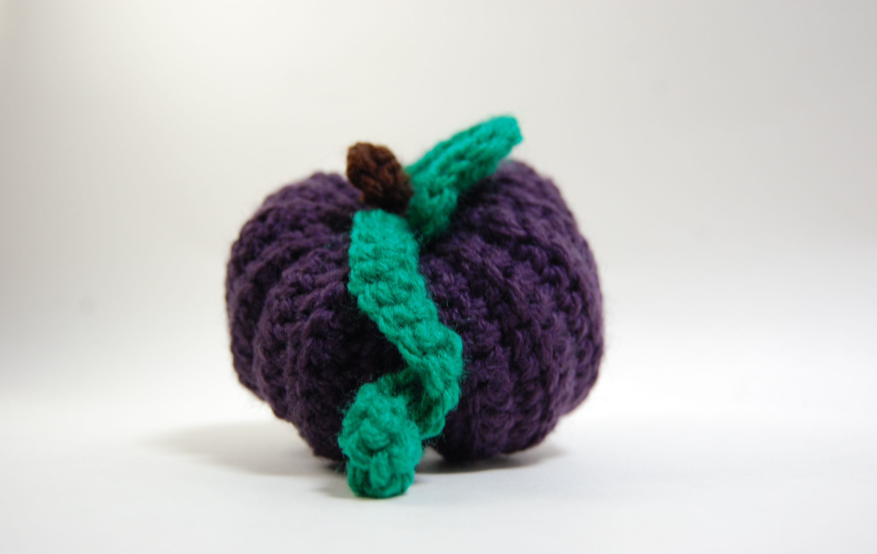 Gourde d'automne Pourpre Foncé - Crochet Citrouille Plushie Décor Décoration d'halloween Peluche Jou