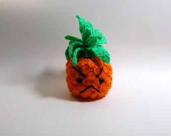 Grumpy Baby Pineapple - Angry Pinepapple Amigurumi - Pineapple Plush Toy