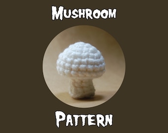 Mushroom Crochet Pattern - PDF Mushroom Pattern - Plush Vegetable - Food Toy - Crochet Mushroom - Childs Toy - Plush Food Toy -Play Kitchen