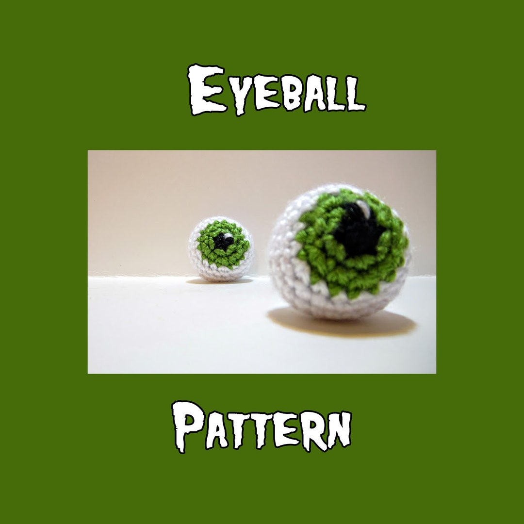 PDF Crochet Eyeball Plush Toy Pattern Amigurumi Eyeball Pattern Dog/cat ...
