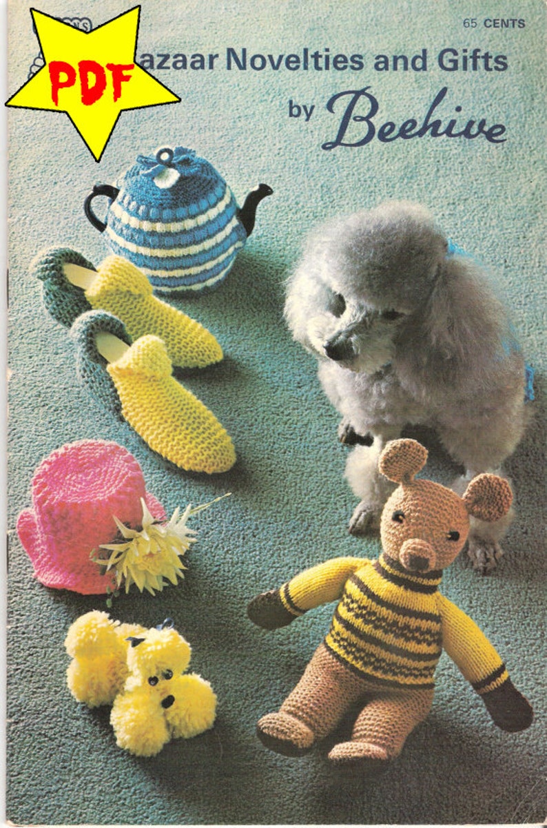 Pdfvintage Crochet and Knit Patterns Bazaar Novelties and Etsy