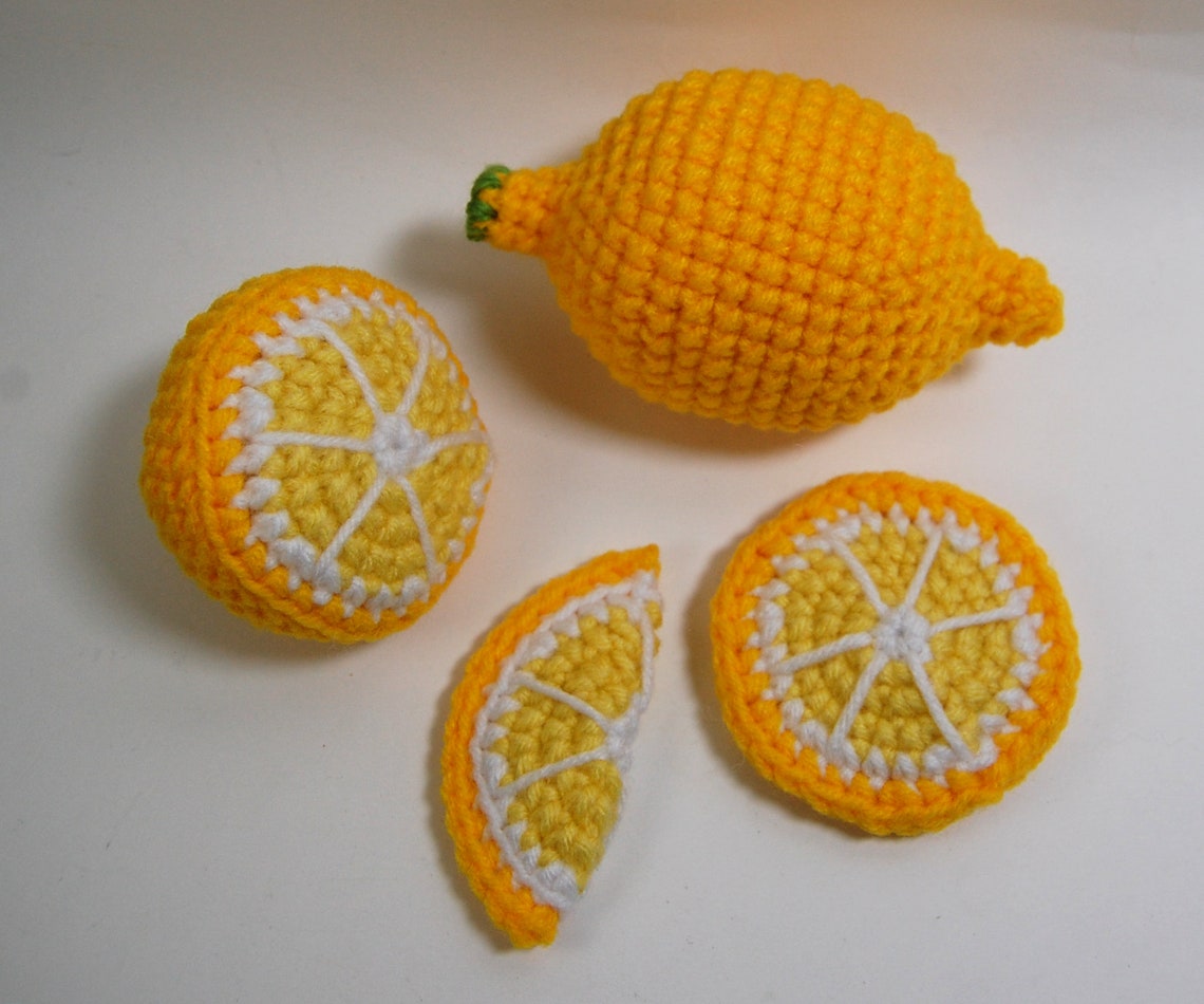 Lemon Crochet Pattern Lemon 4 Ways Amigurumi Lemon PDF Etsy UK