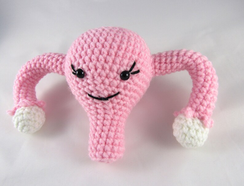 Crochet Pattern Plush Uterus with Ovaries Cuterus Toy PDF Etsy