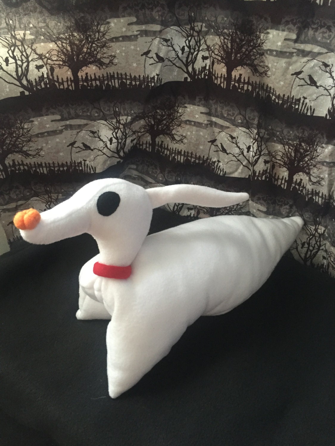 Ghost Dog Pillow Plush Etsy