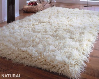Ultra-Plush Flokati Rugs in popular sizes | Thick 4.5" wool pile | 4000gsm weight | Excellent quality | Greek flokati rugs | Shaggy Wool Rug