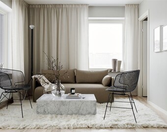 Fluffy White Rug Etsy