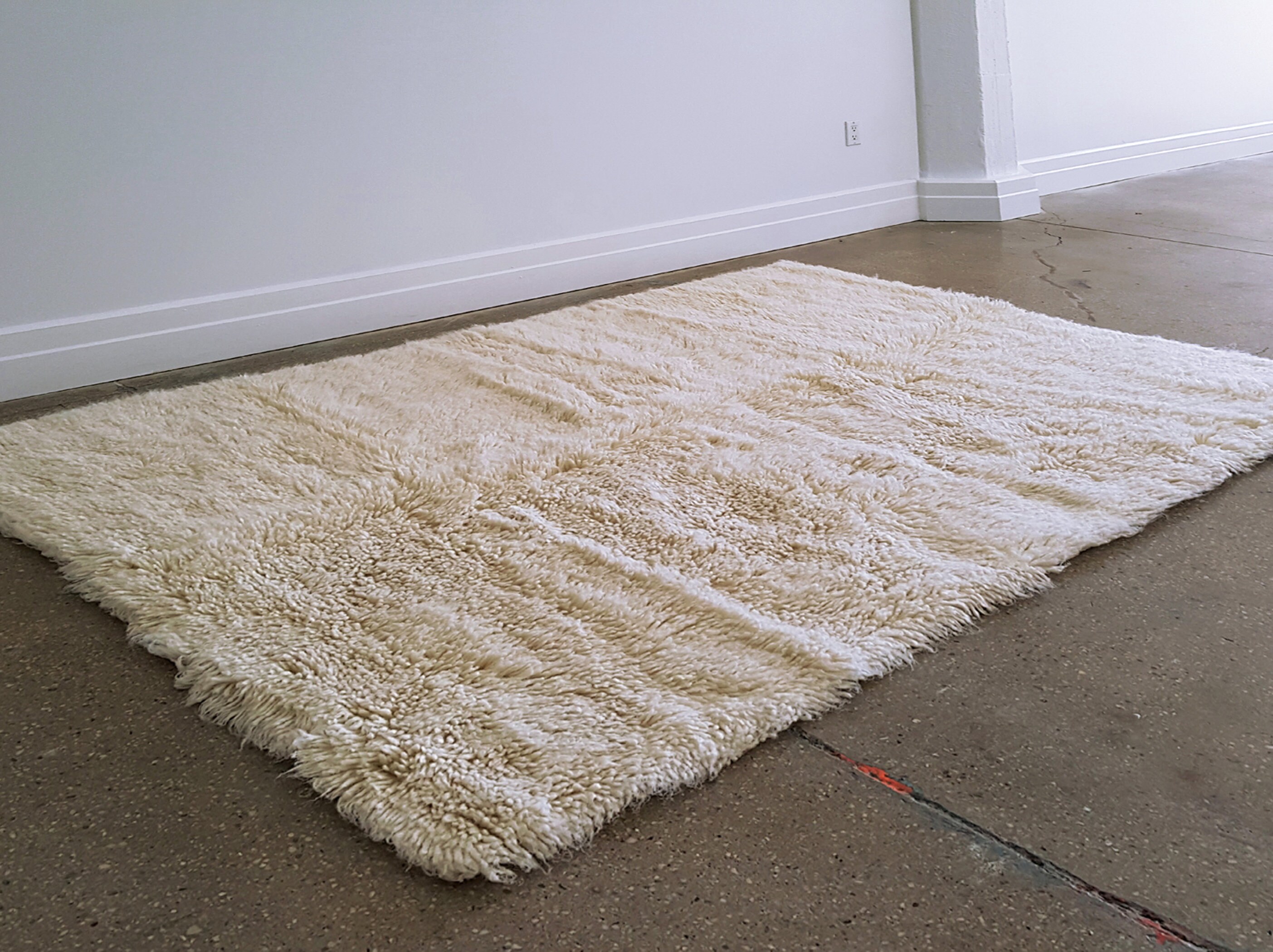 Super Thick 4x6 Low Profile Flokati Rug All the Thickness Etsy