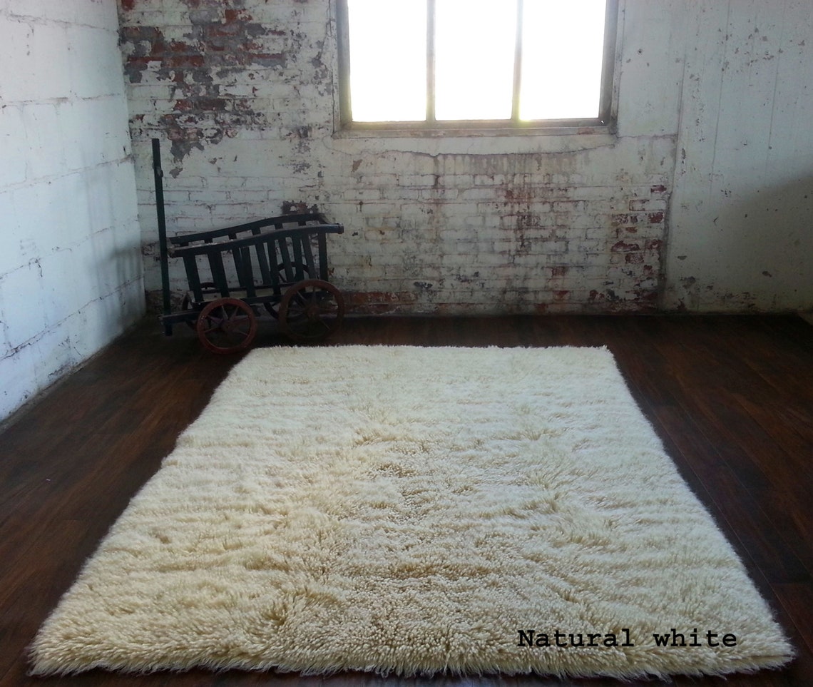 Super Thick 4x6 Low Profile Flokati Rug All the Thickness Etsy