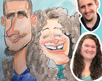 Full Color Caricature- 11x14 Shoulders Up Only!