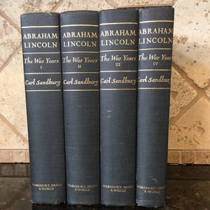 Abraham Lincoln The War Years (4 Volume set) ~ 1939
