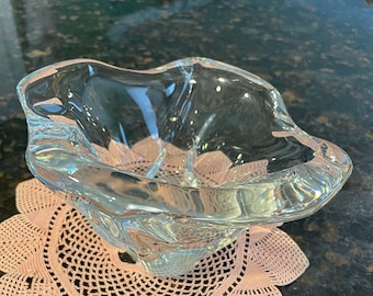 french vintage antique daum ボウル Vintage Daum splash bowl in Antique French Crystal Glass