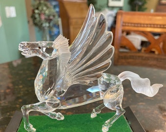 スワロフスキークリスタル 置物 1998年ペガサス用台座 楽天市場