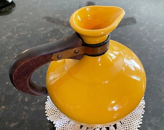 Vintage Bauer Pottery Yellow Coffee Carafe