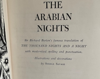 1948, The ARABIAN NIGHTS, First Editionn! ~ 27 Classic Tales, Aladdin, Ali Baba, Sinbad, Burton