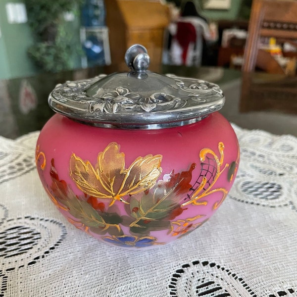 Victorian Powder Jar Etsy