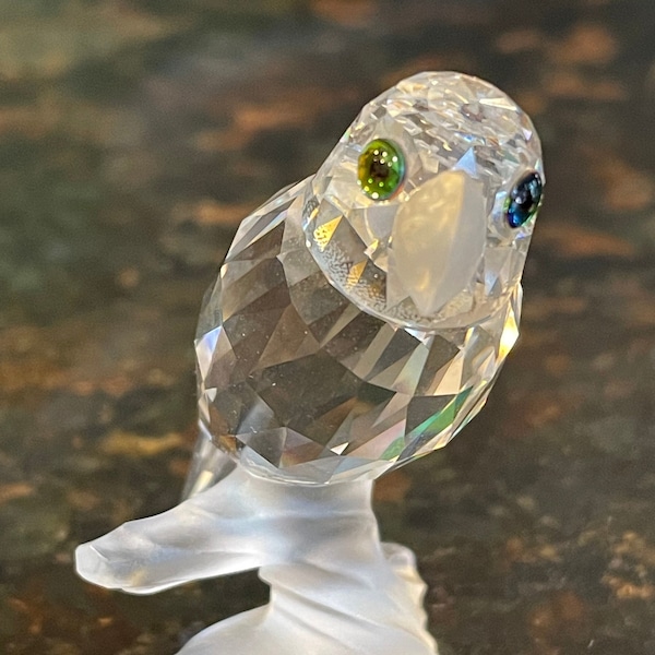 Parrot-Frosted Beak And Base - No Box ~ Up in the Trees by SWAROVSKI