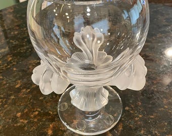 New in Box: Lalique Anemone Flower Sculpture ~ Symbol of Purity