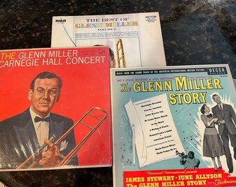 SWING Music Glenn MILLER ~ 1.  Carnegie Hall Concert LPm-1506 ~  2.  Glenn Miller Story DL8226 ~ 3.  The Best of Glenn Miller