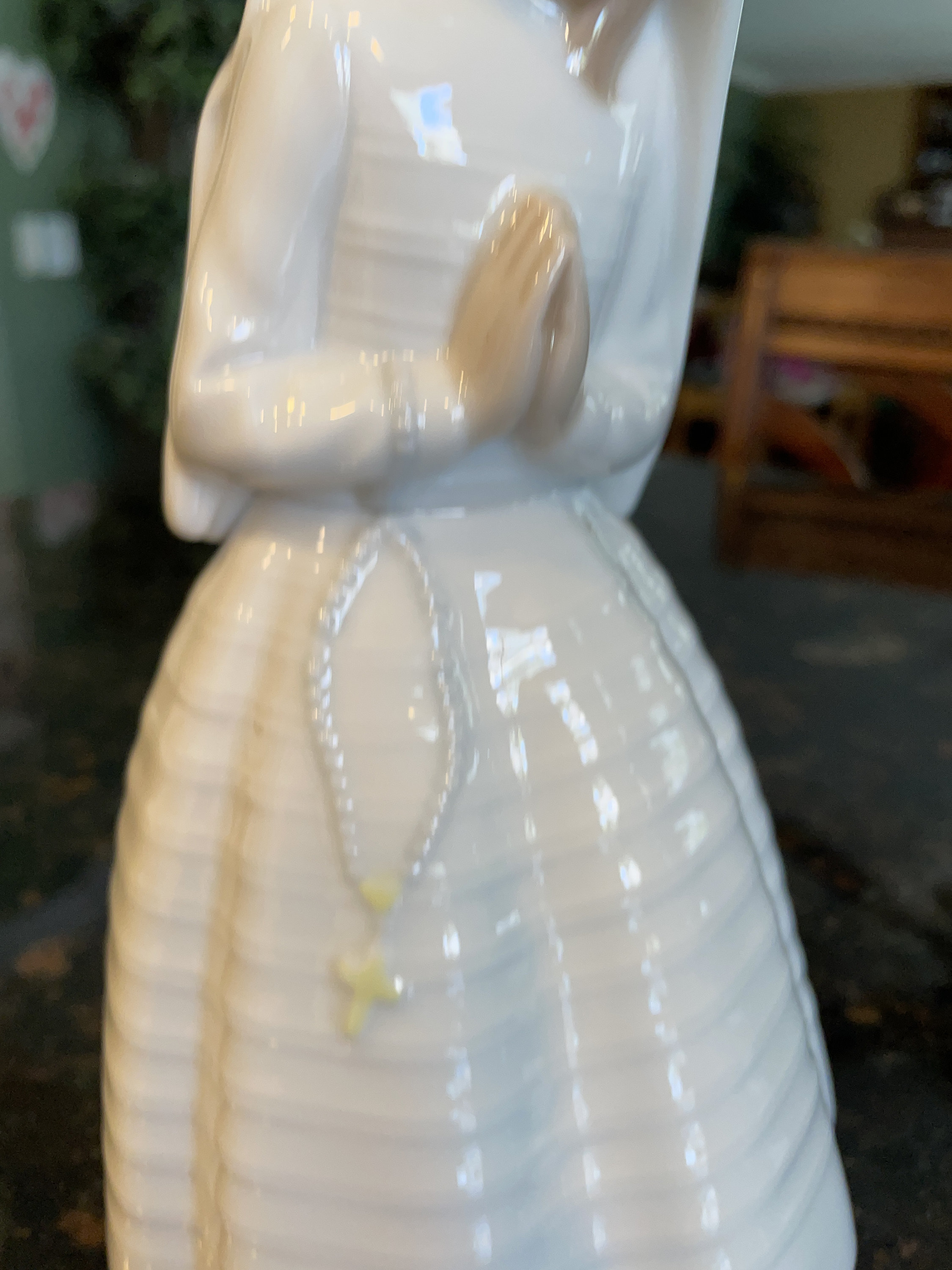 最新入荷 Communion First NAO LLADRO Catholic Retired ~ Girl Praying アンティーク雑貨