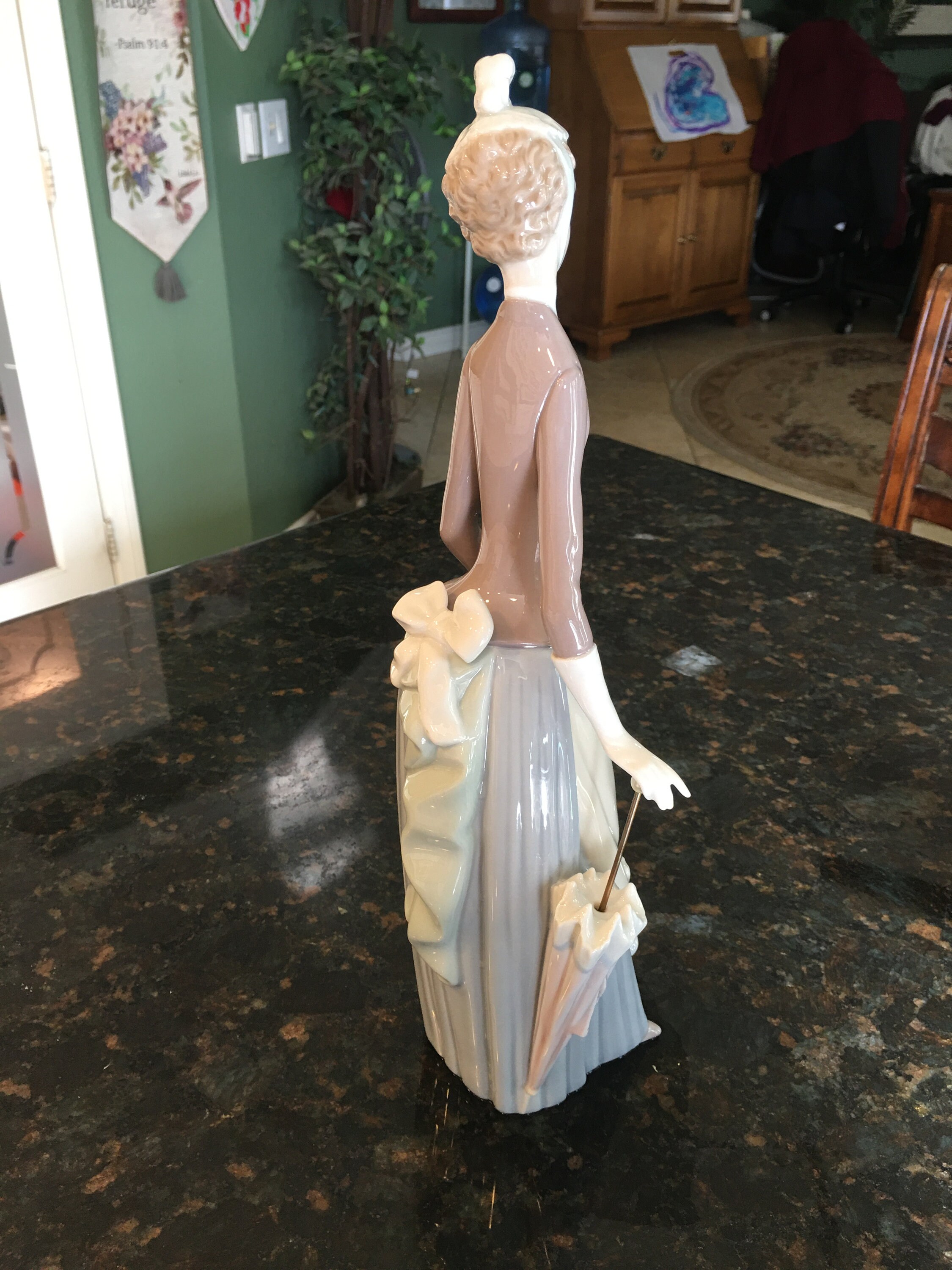 Lladro “lady With Dog & Umbrella” (#4761 - Retired