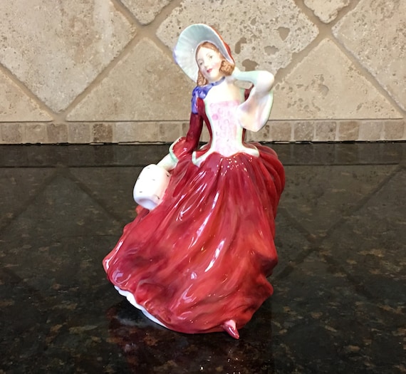 ロイヤルドルトン社　Autumn Breezes Autumn Breezes Figurine Vintage Royal Doulton 