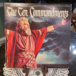 The Ten Commandments Soundtrack 2 LP Paramount-PAS-1006 Elmer Bernstein