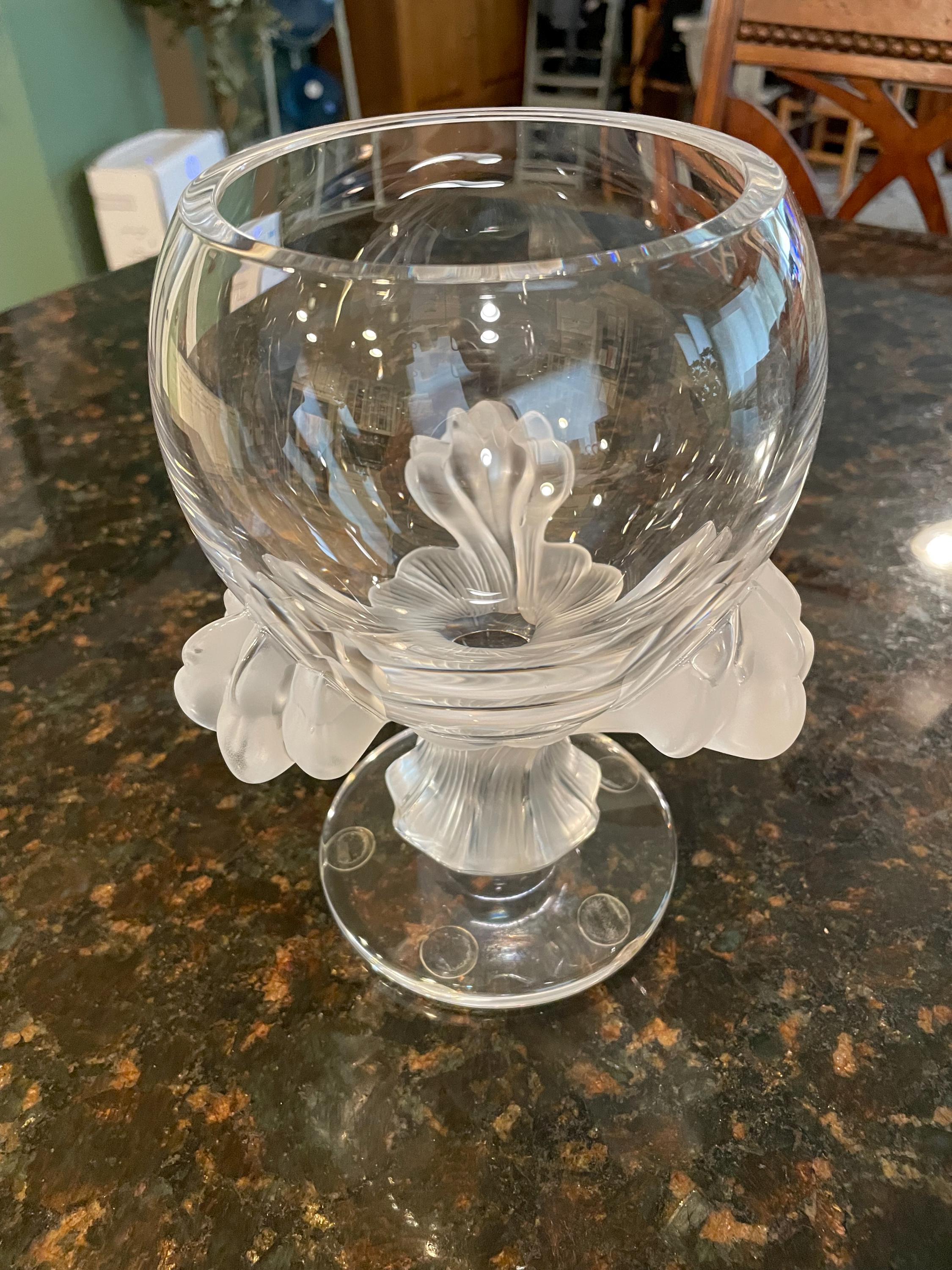 Lalique 12297 Bagheera Lion's Paw Claw Crystal Frosted Glass
