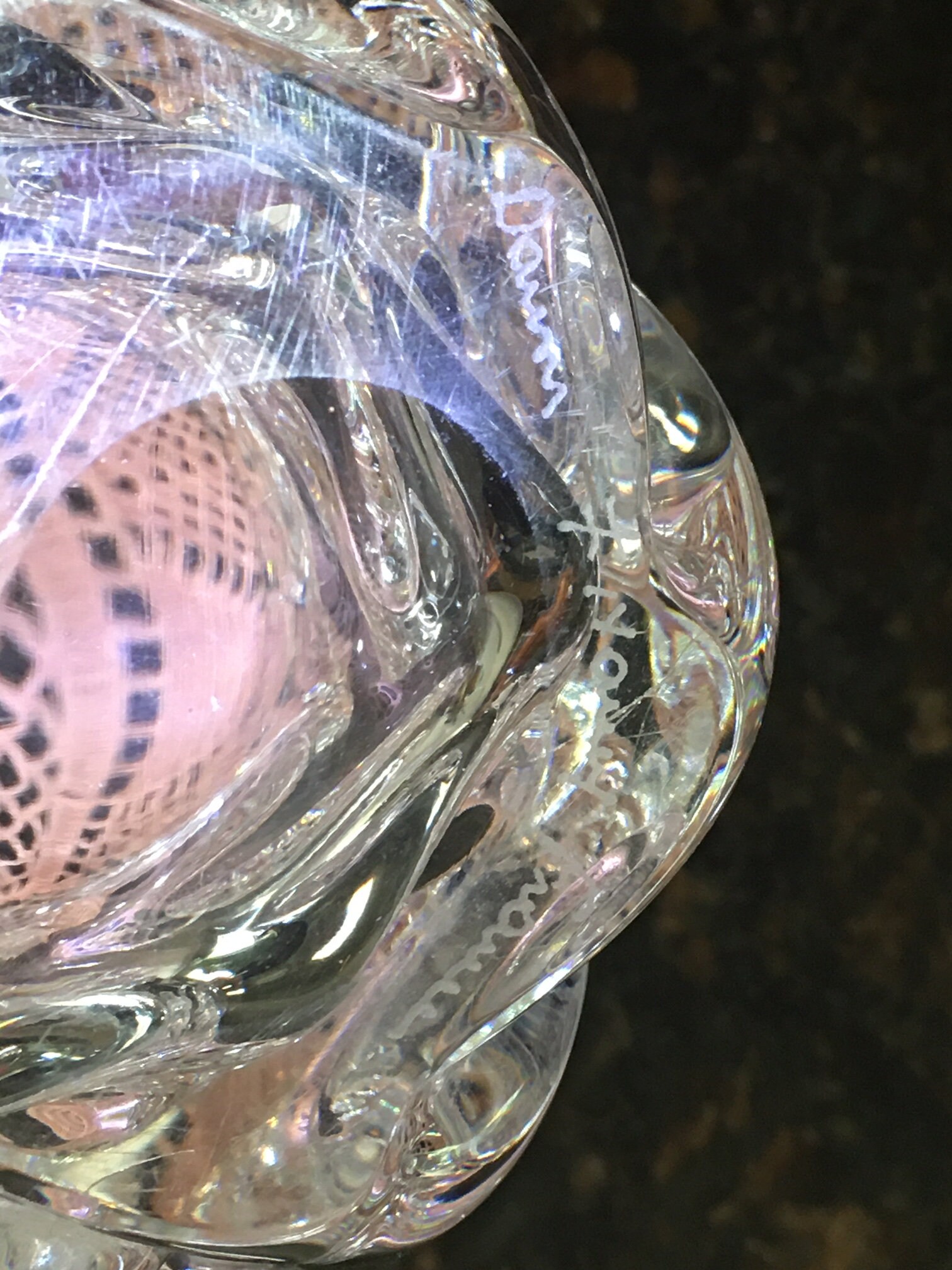 Daum Frances製 
琥珀色の動物彫刻 Daum France - Vase Magnum Amaryllis - Numbered Limited