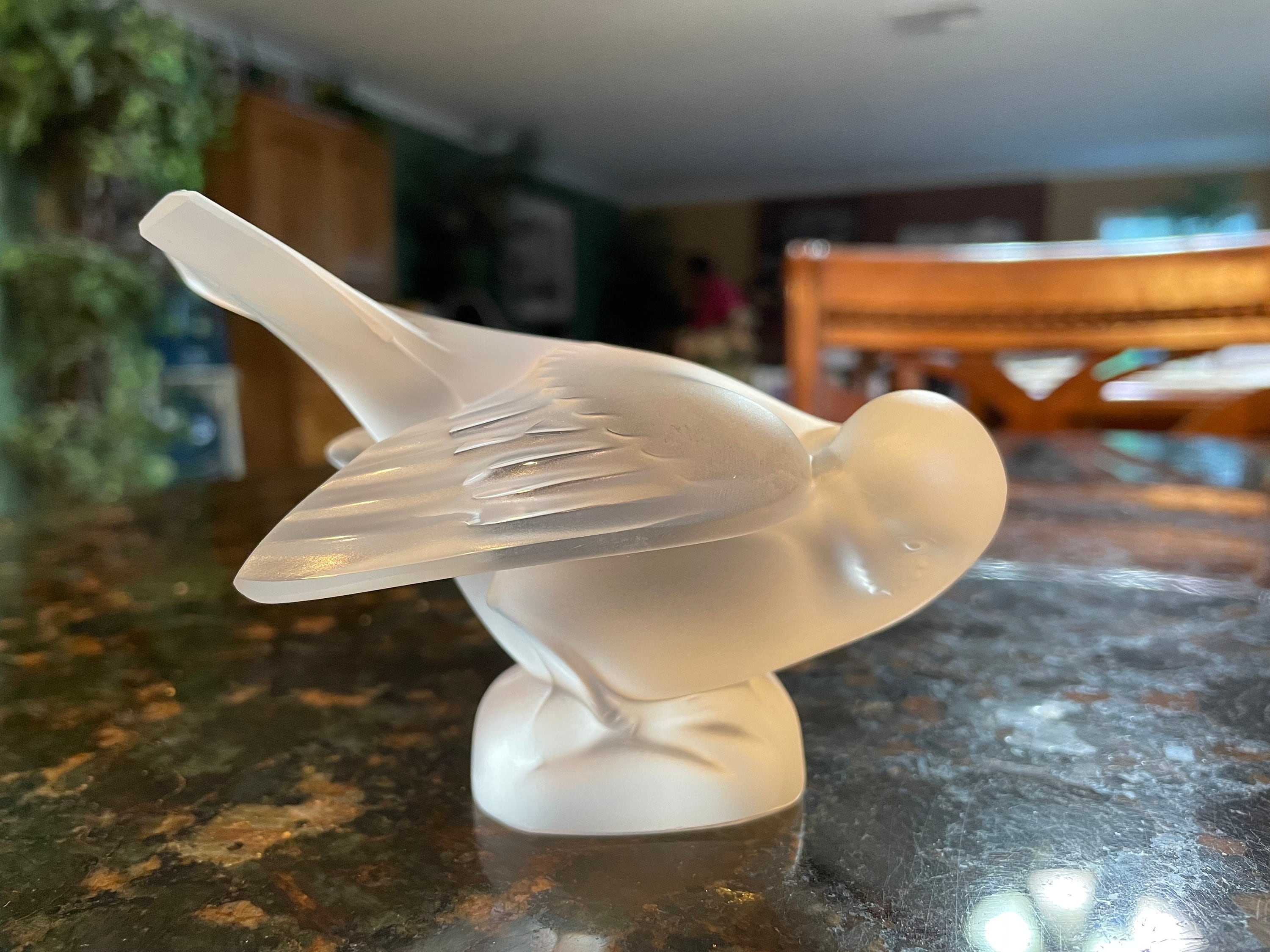 Signed Lalique Sparrow 