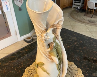 Huge XL ROYAL DUX Ceramic Maiden Girl Figural Art Nouveau Huge XL ROYAL DUX Ceramic Maiden Girl Figural Art Nouveau
