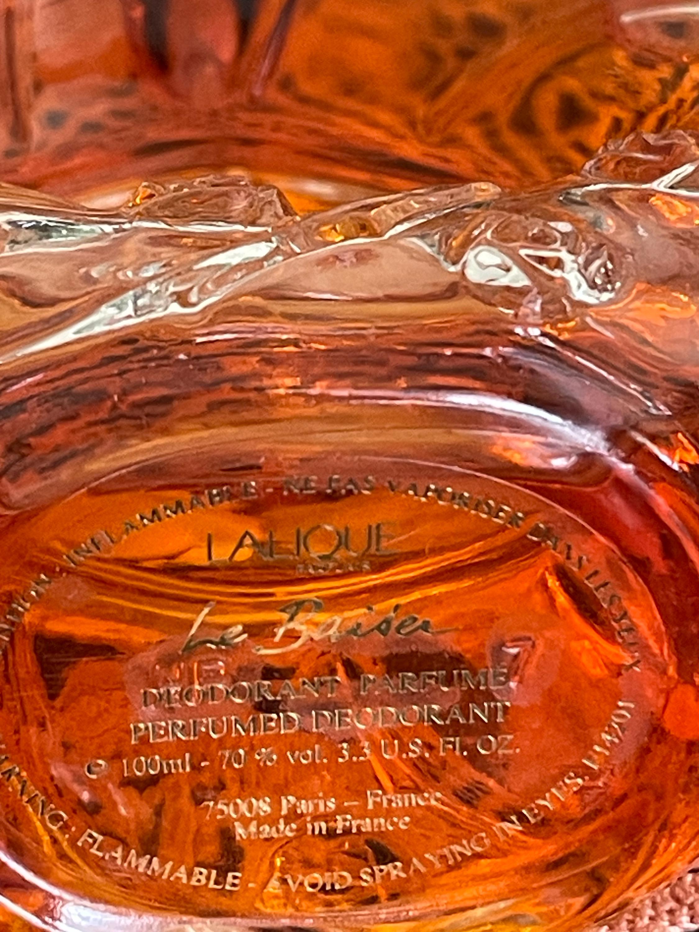 Vintage Lalique Le Baiser 3.3 Oz, Eau De Perfume ~ 100 Ml ~ Spay