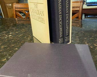 A 1985 FIRST Edition ~ The Canadian Encyclopedia - Three Volumes With Slip Cover by Various: Excellent Condition~ Hardcover