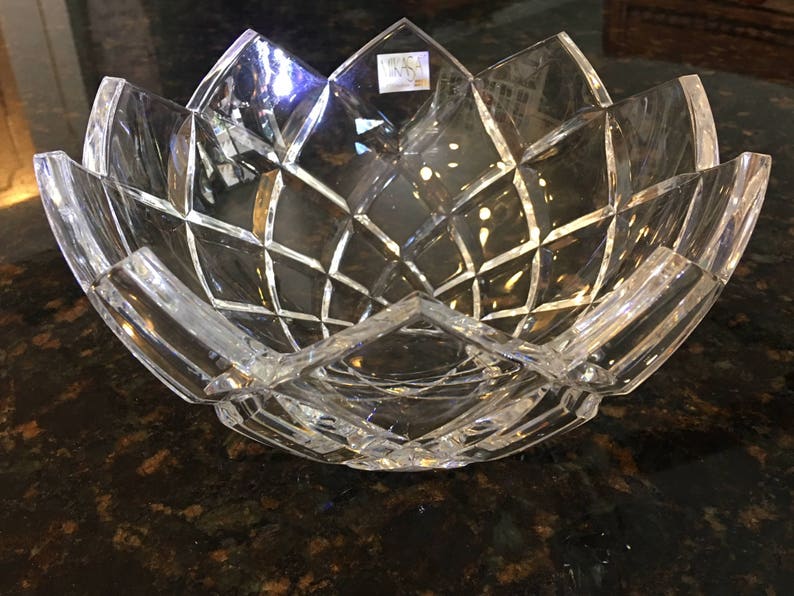 Mikasa 'Crescendo' Lead Crystal Bowl Etsy