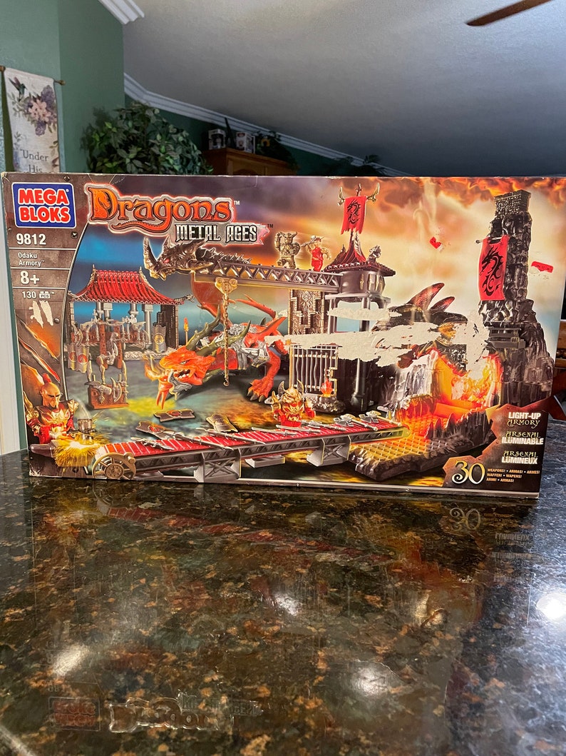 Mega Bloks Dragon Metal Ages – 9812 – Jouet De Construction – Occasion