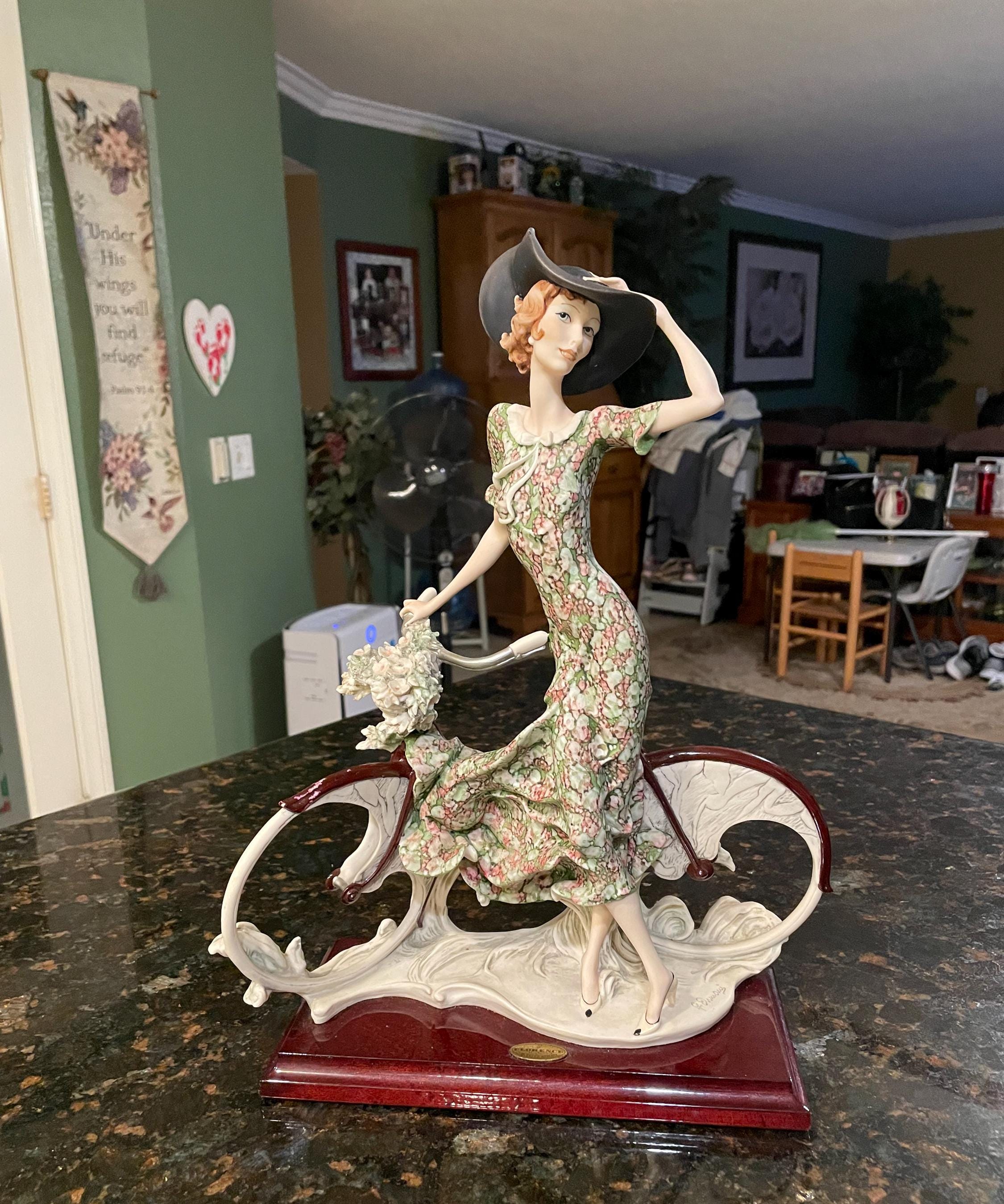 Giuseppe Armani Figurine | 539C “girl With Bicycle - Spring” ~ 15